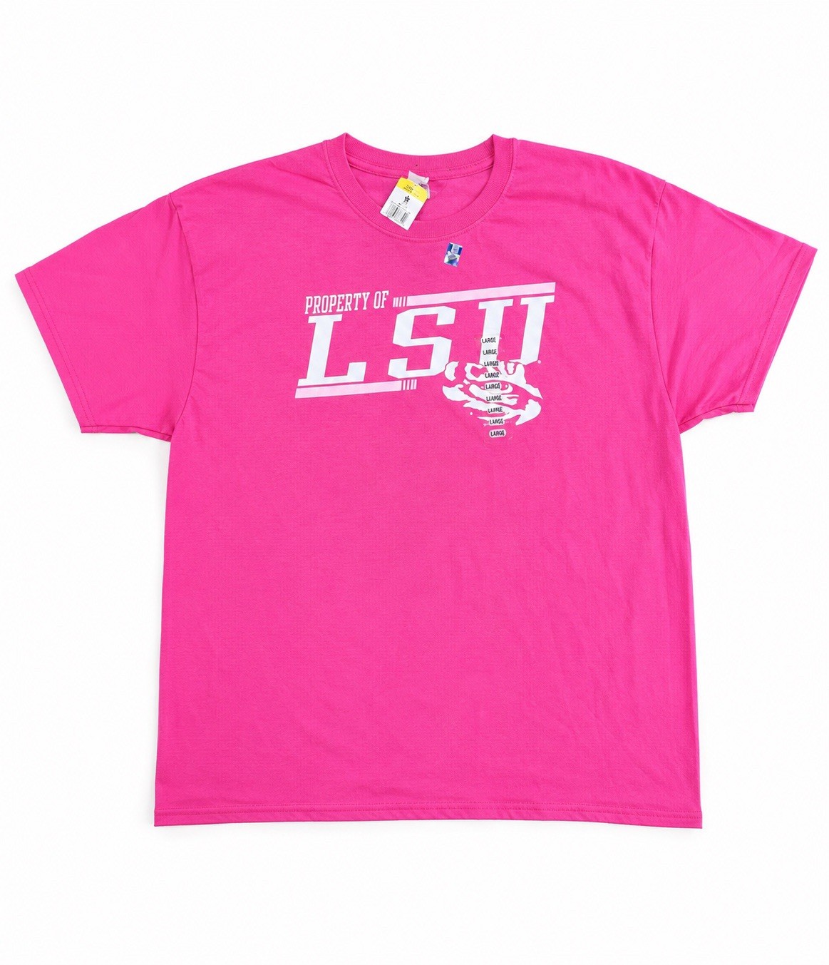 LSU Tigers Pink T-Shirt Property Of LSU Graphic Tee NWT Unisex Game Day Shirt