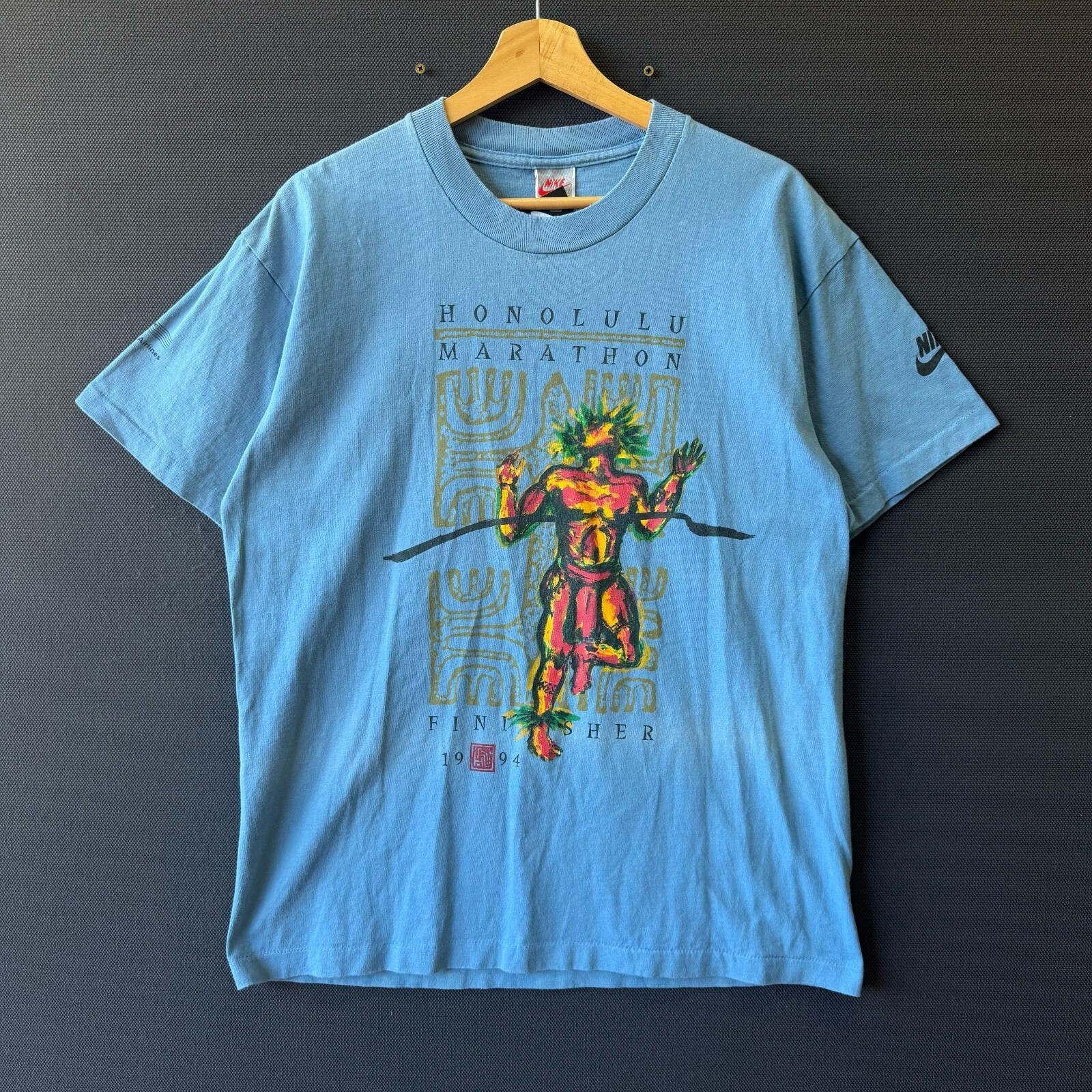 Vintage 1994 Nike Honolulu Marathon Finisher T-Shirt Made in USA