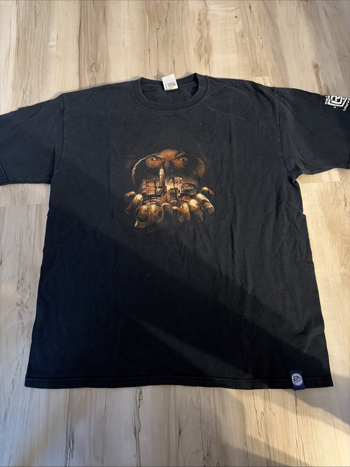 Vintage Def Jam Fight For NY Video Game Shirt XL PS2 XBOX EA Games Y2K RARE