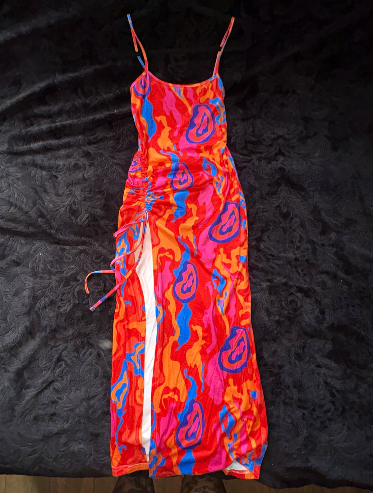 Blush Mark Women’s M Multicolor Abstract Maxi Dress