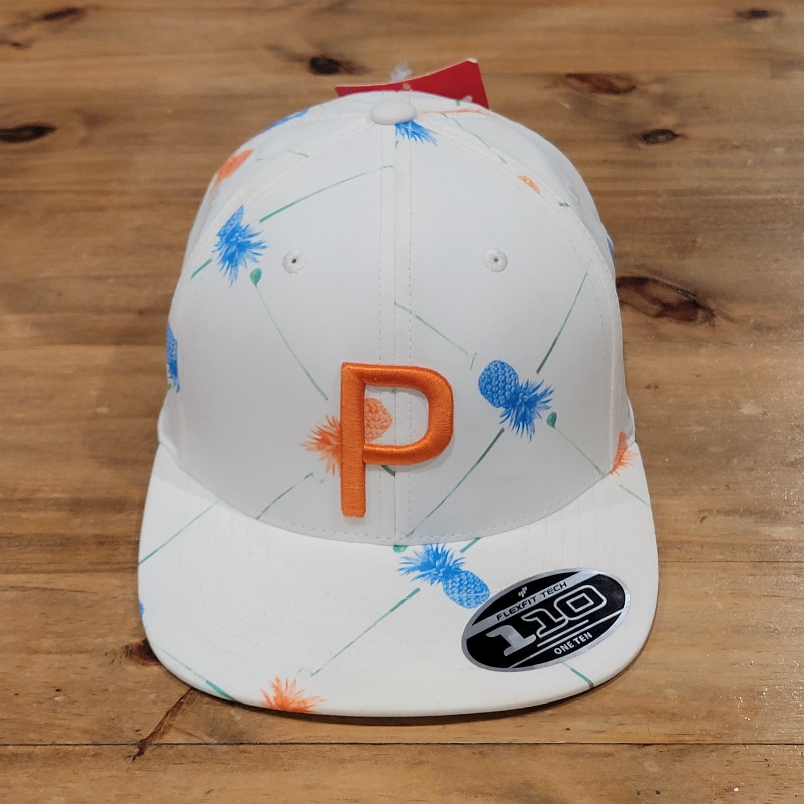 Puma Snapback Golf Hat White Pineapple Colorful One Size Adjustable