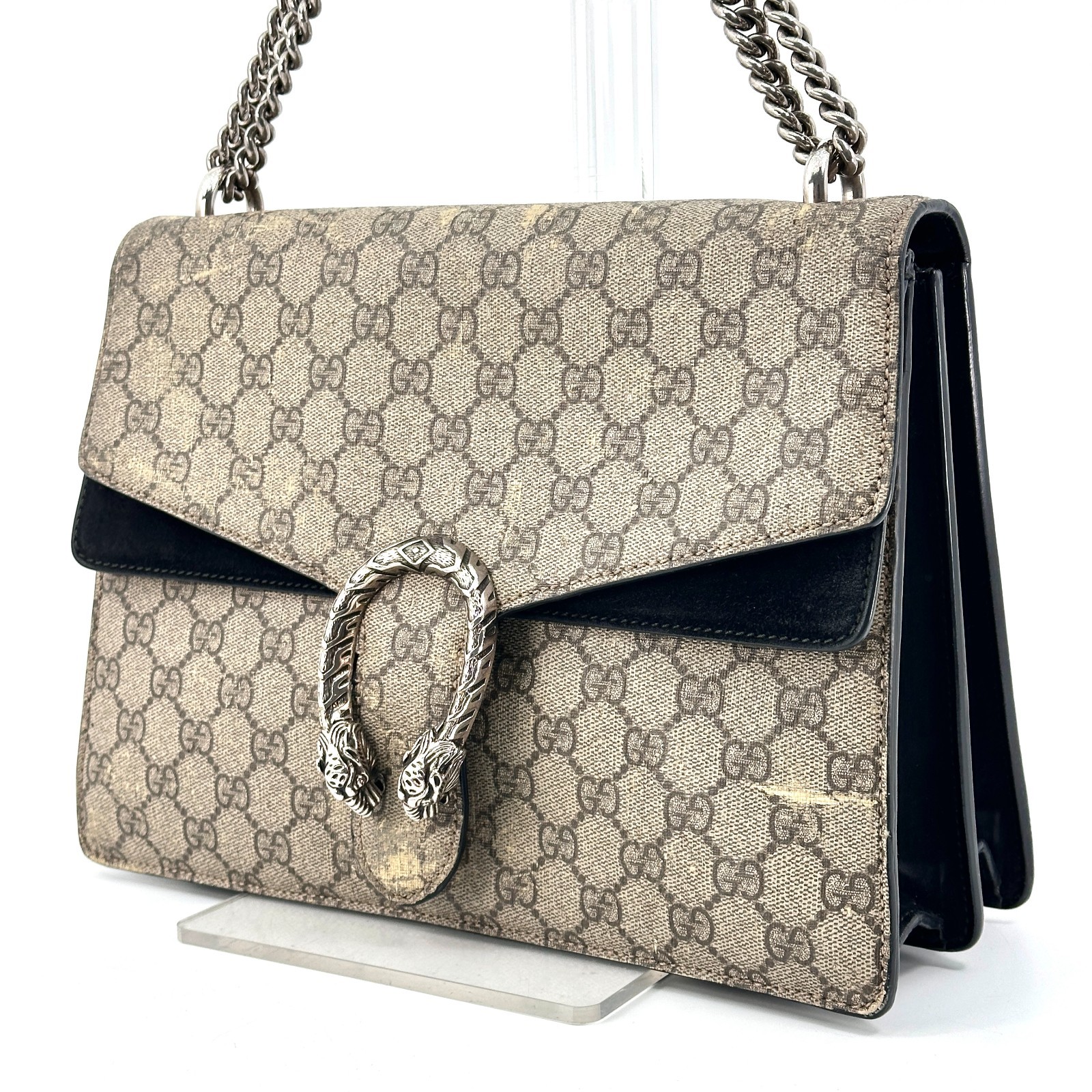 GUCCI Shoulder Bag Dionysus GG Supreme Chain Shoulder PVC 403346 Authentic