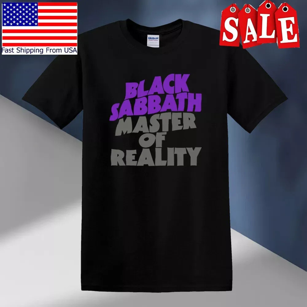 BLACK SABBATH Master of Reality Men\'s Black T-Shirt Size S-5XL Unisex
