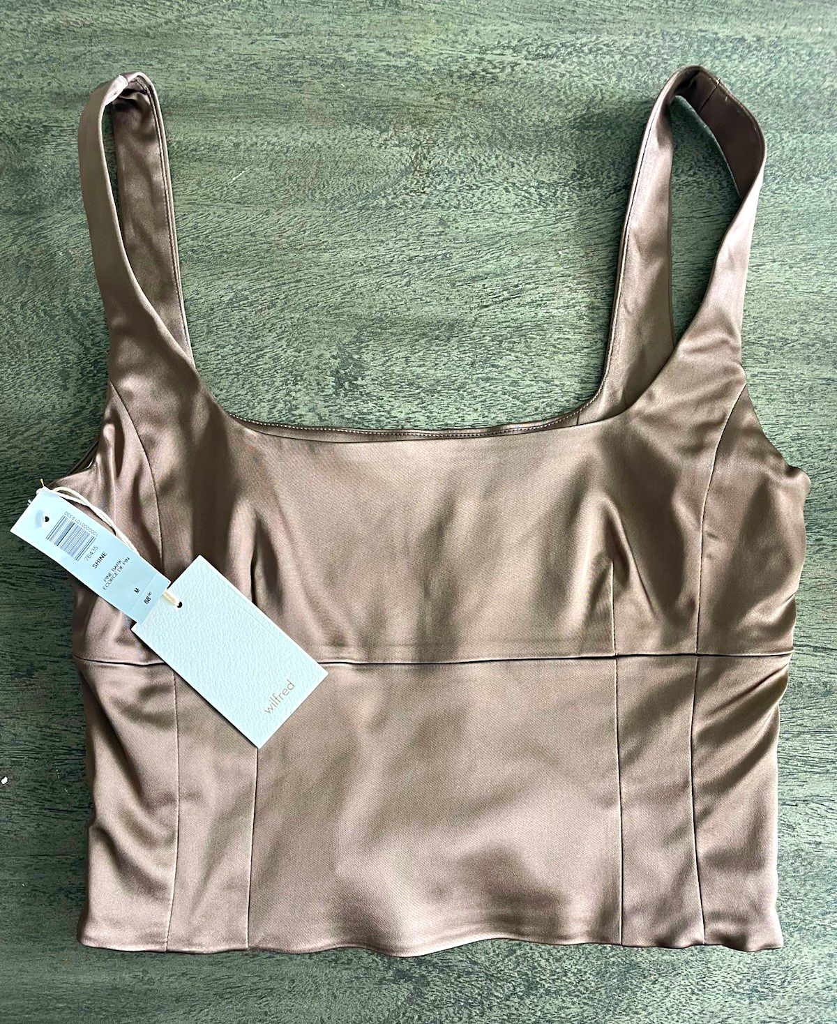 Aritzia Wilfred Shine Bustier Women’s Size M NWT