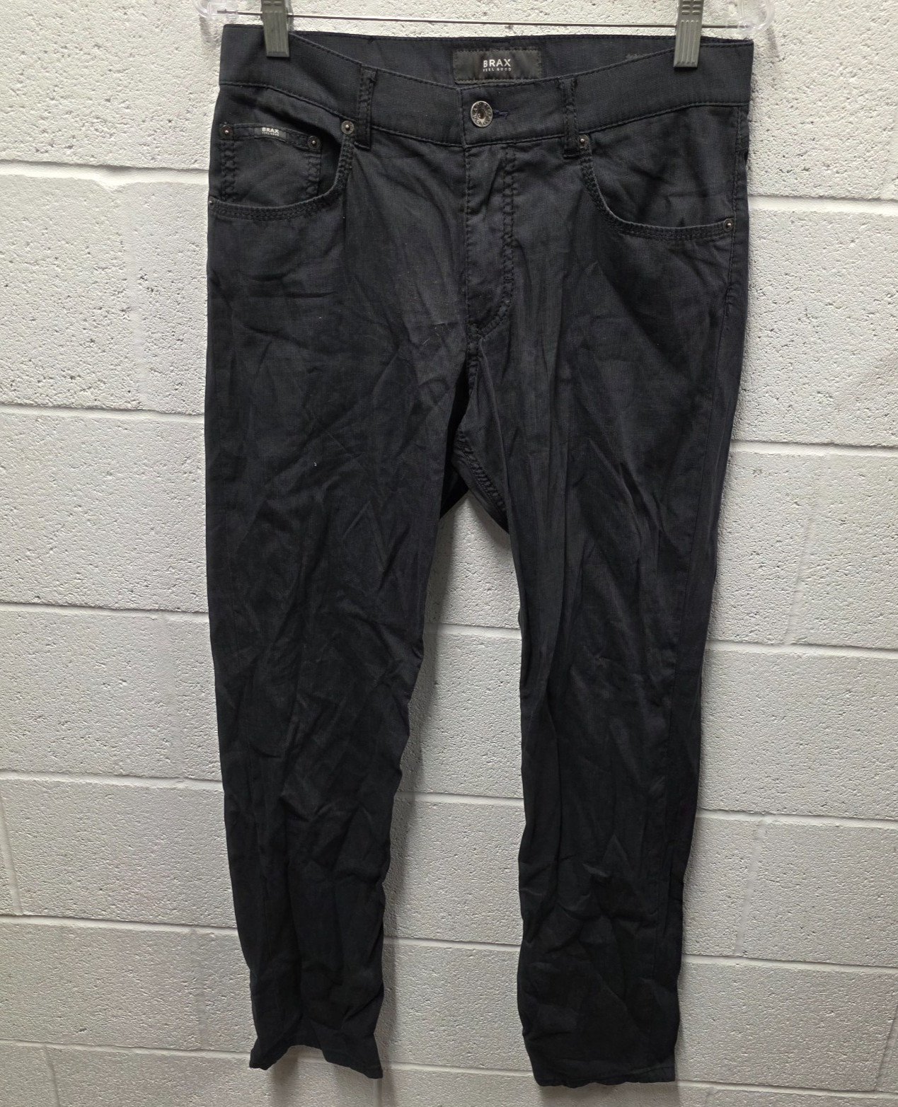 Brax Cooper Feel Good pants in Grey Gray  reg fit wool stretch material 31 x 31