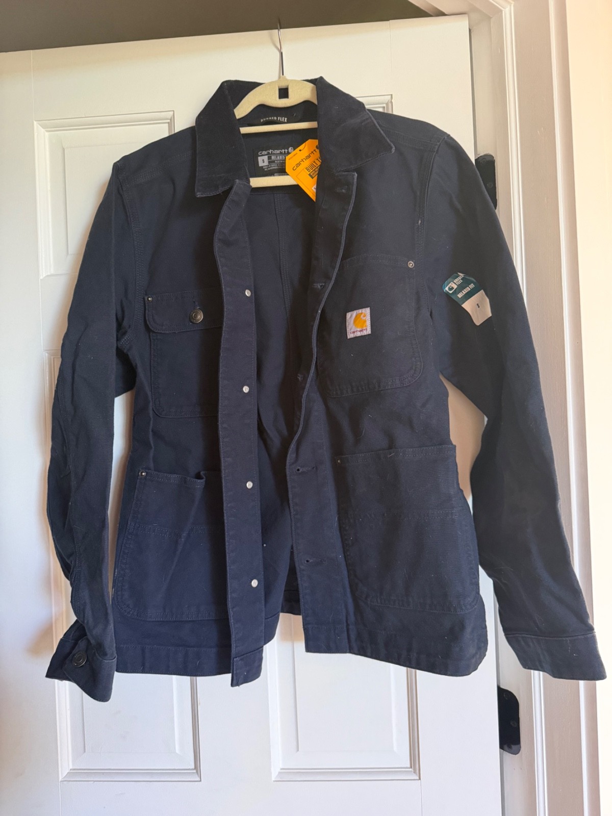 NWT Carhartt OC6644-M Utility Jacket Blue Size Small
