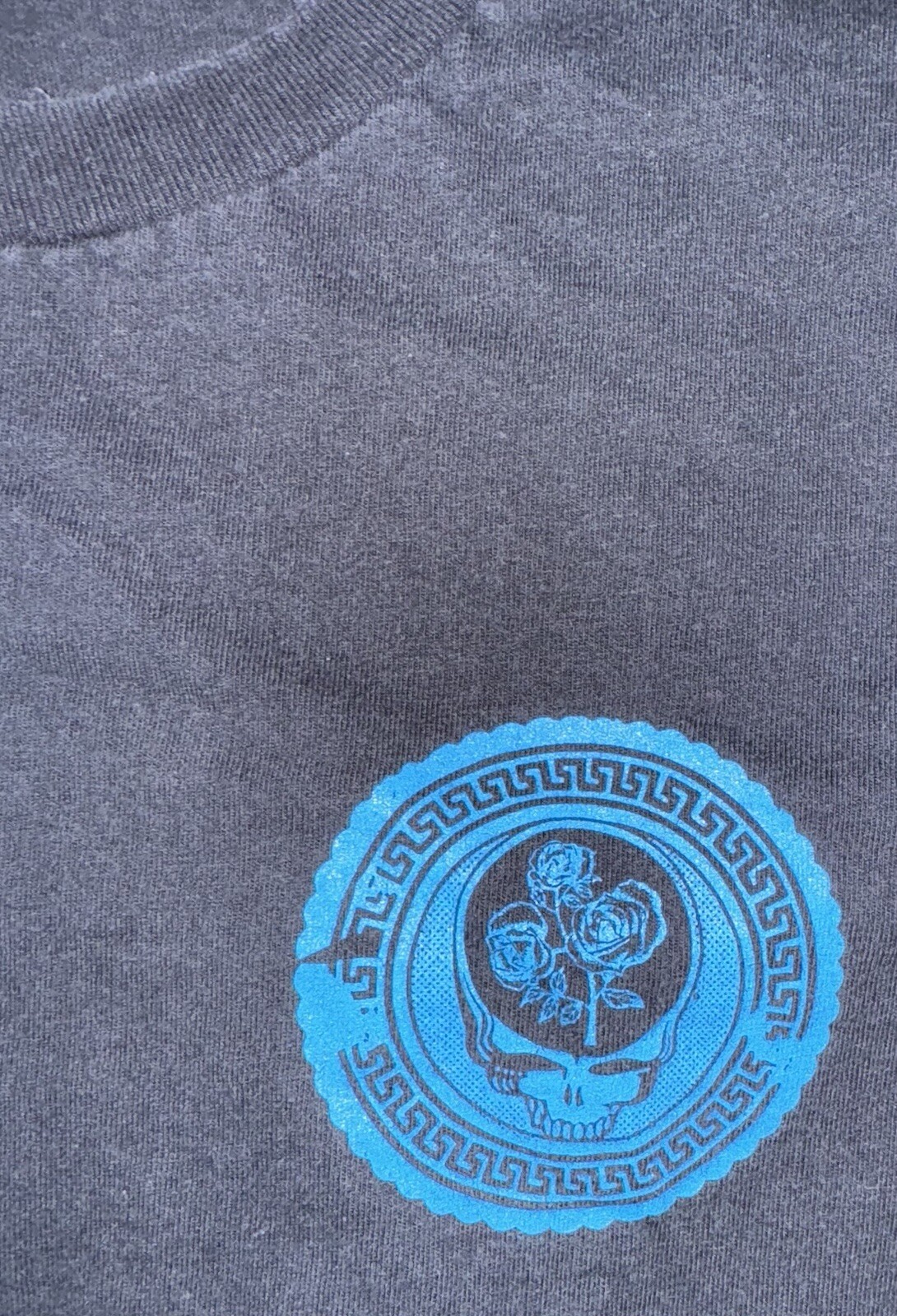 Grateful Dead Navy Blue Abstract Design