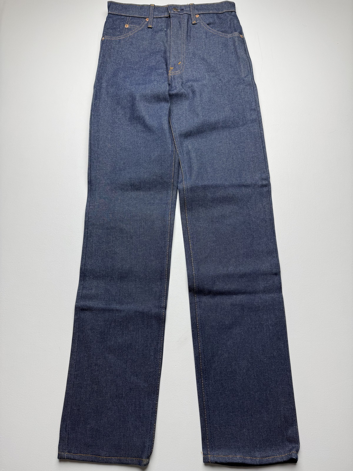 Vintage Levis 20505 Jeans Mens 28x34 Blue Dark Orange Tab Regular Straight USA