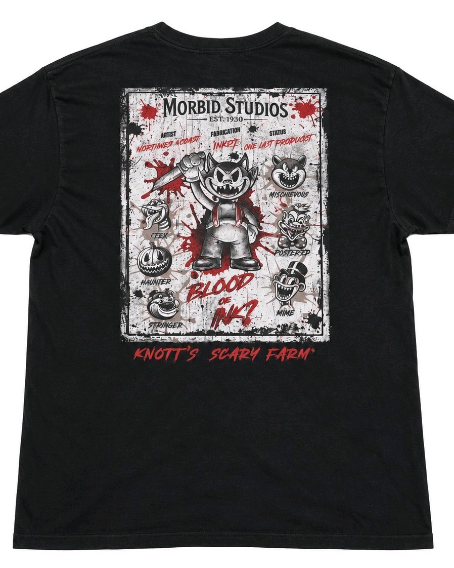 Knott’s Scary Farm Inked Haunt Maze T-Shirt 3XL Sold Out Limited Edition