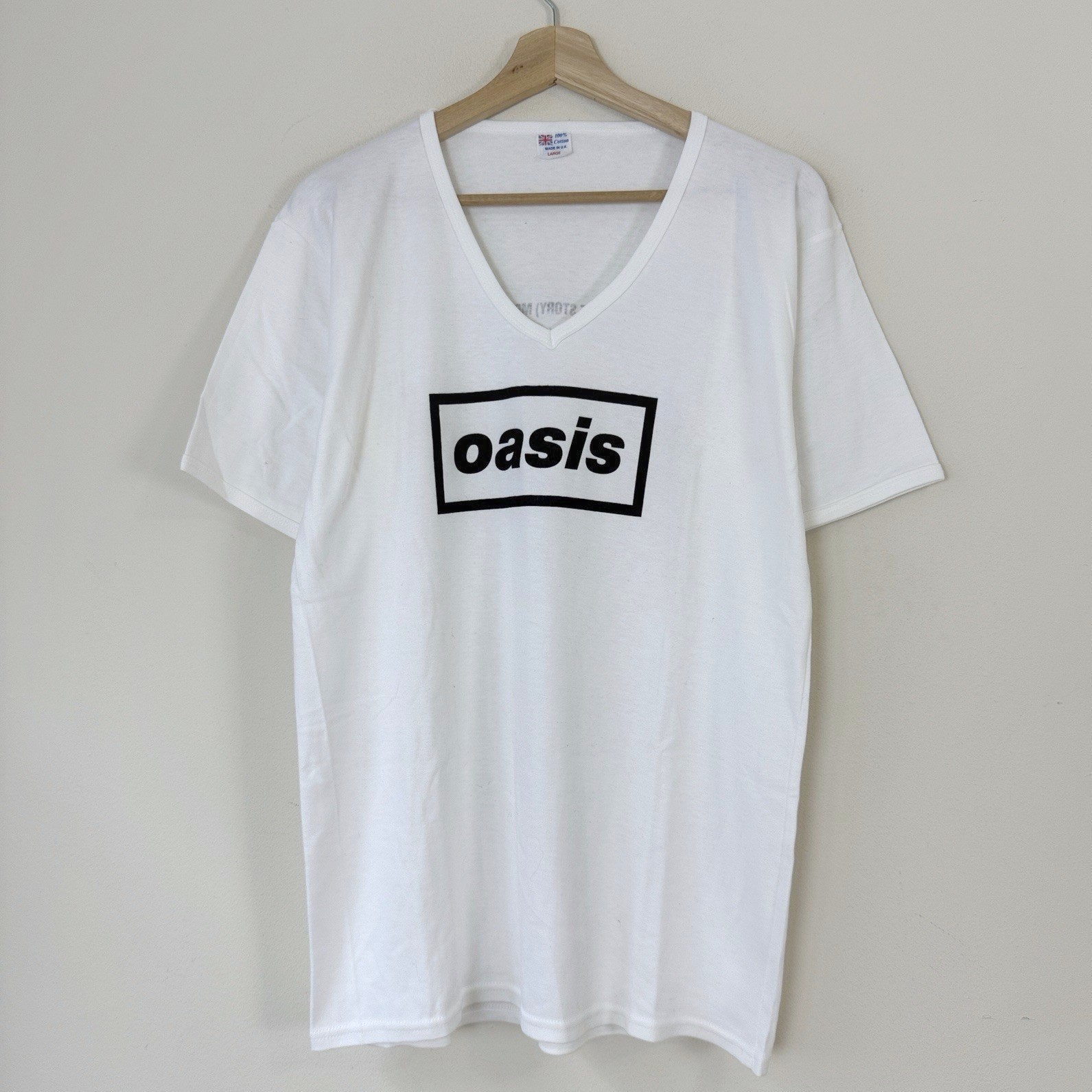 Vintage 90\'s Oasis What\'s The Story Morning Glory Rock Band Concert Tee Shirt L