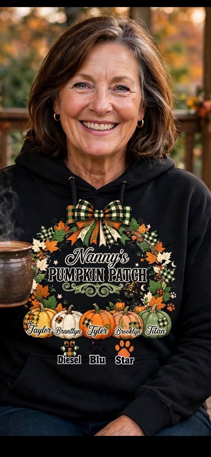 Customized Fall Pumpkin Patch Design Tshirt