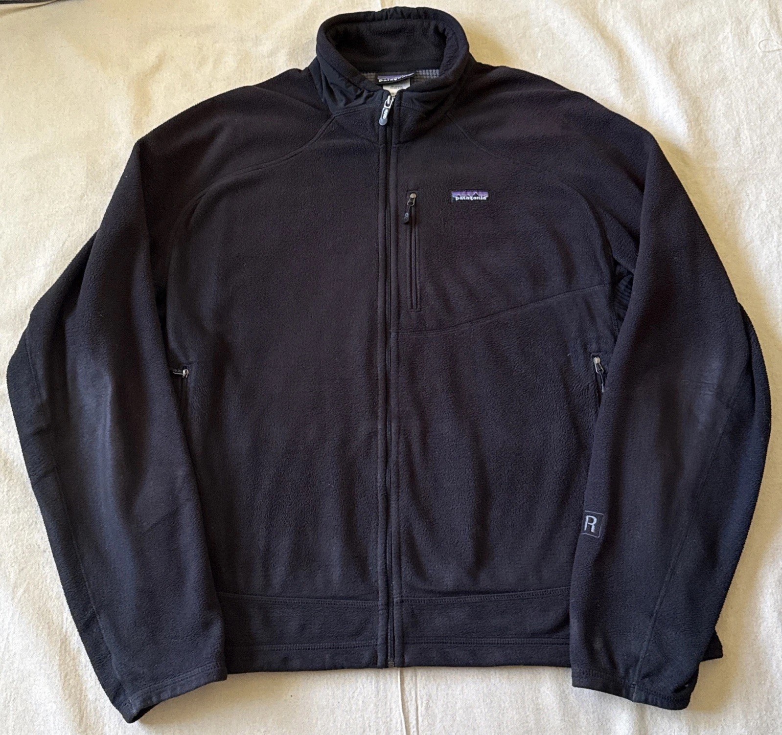 Patagonia R1 Daily Jacket Men XL Black Full Zip Fleece Performance Stretch