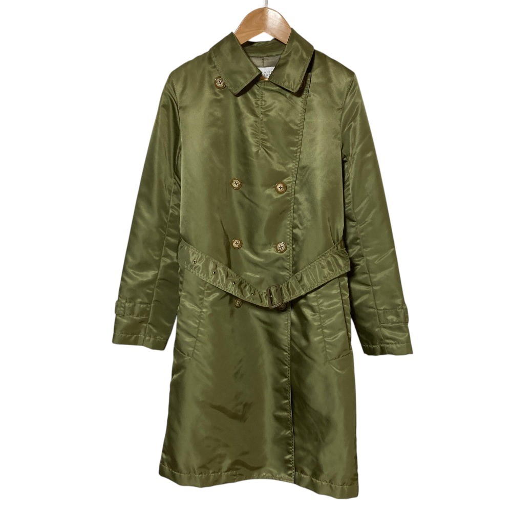 MACKINTOSH PHILOSOPHY Nylon Padded Trench Coat, Size 38, Khaki Women USED
