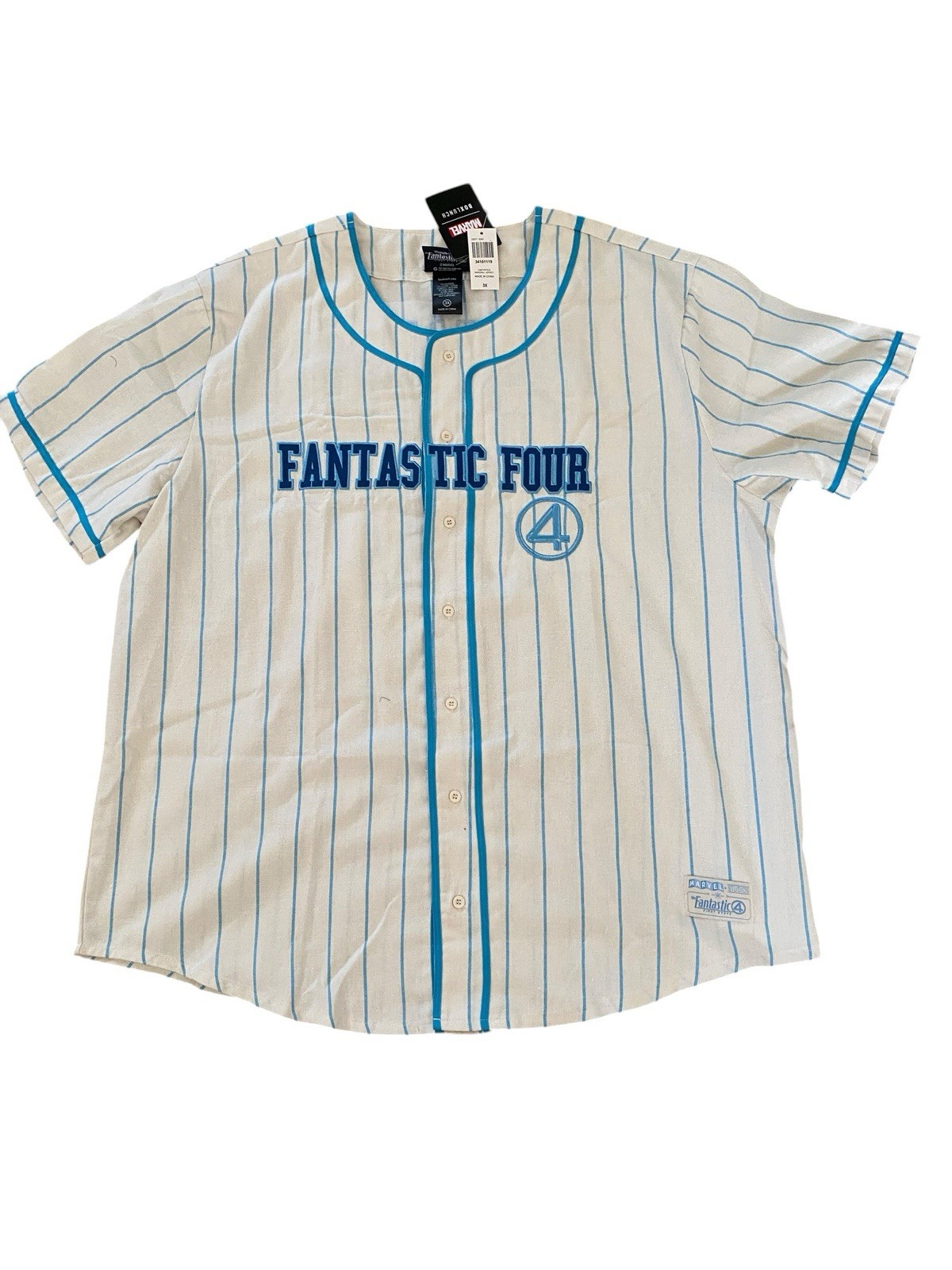 Marvel The Fantastic Four: First Steps Baseball Jersey Size 3X