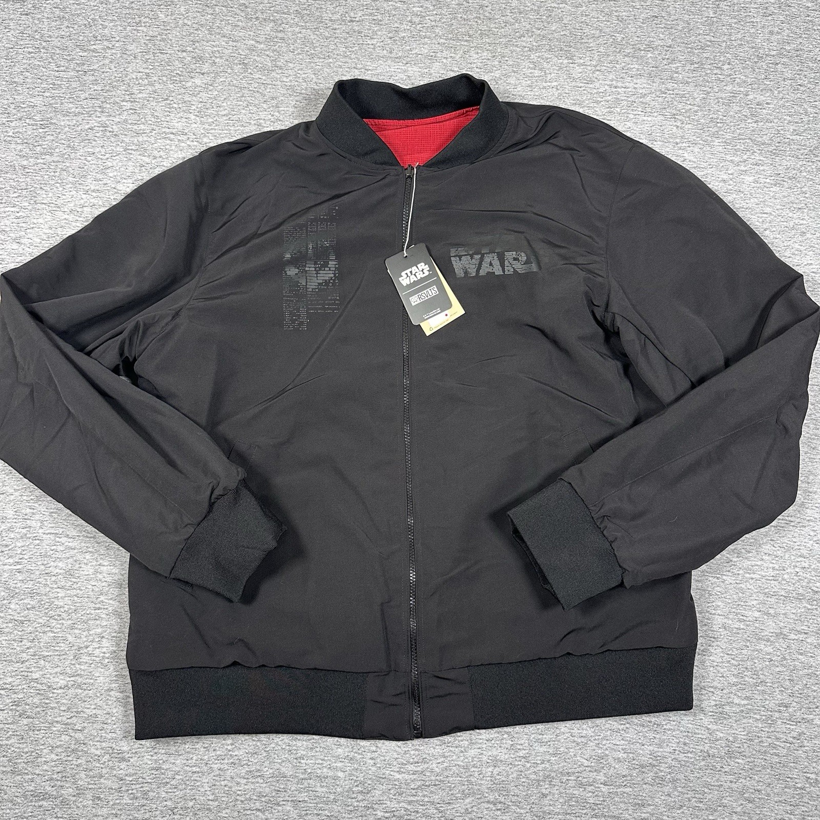 RSVLTS Star Wars Reversible Bomber Jacket Mens 2XL Andor Redacted Rebel NEW