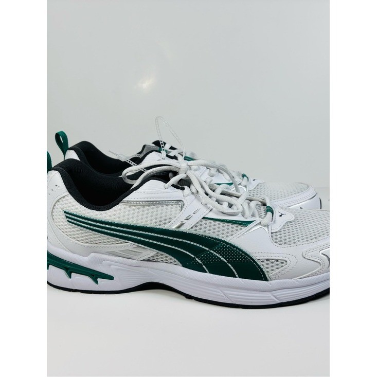 Puma White and Green Athletic Running Shoes 402625-08 Mens 13