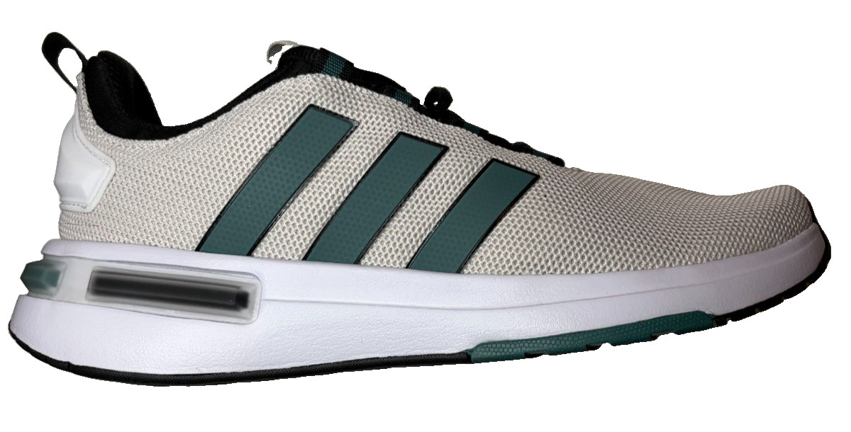 adidas Racer TR23 Mens Size 9.5 Running Shoes JR8717 Grey Green Black New