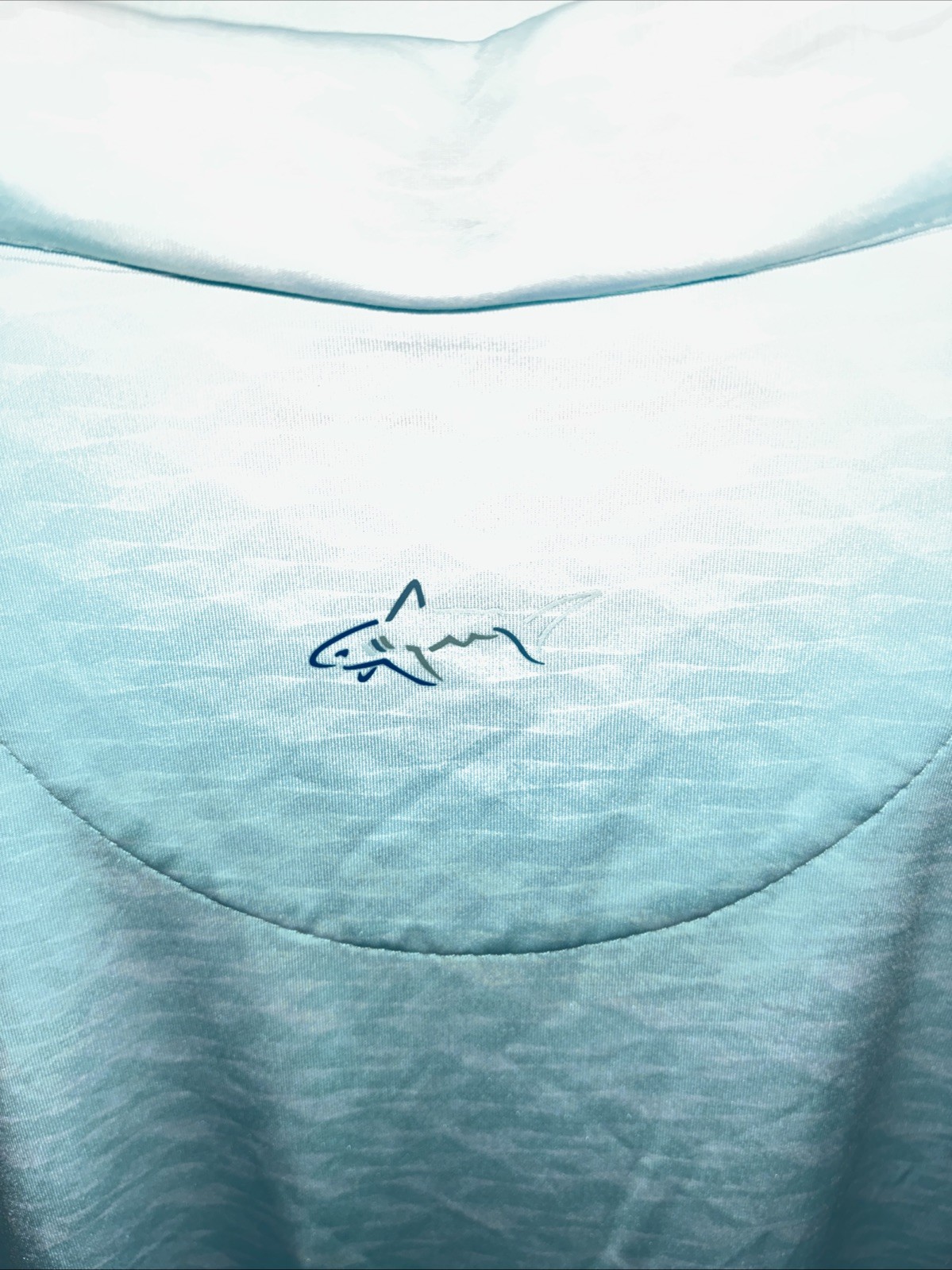 Greg Norman Sea Green and White Play Dry Short Sleeve Polo. Beautiful Shirt.