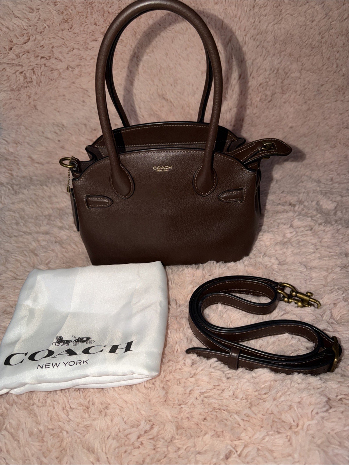 Coach Empire Carryall Bag 21 Leather/Brass/Maple 