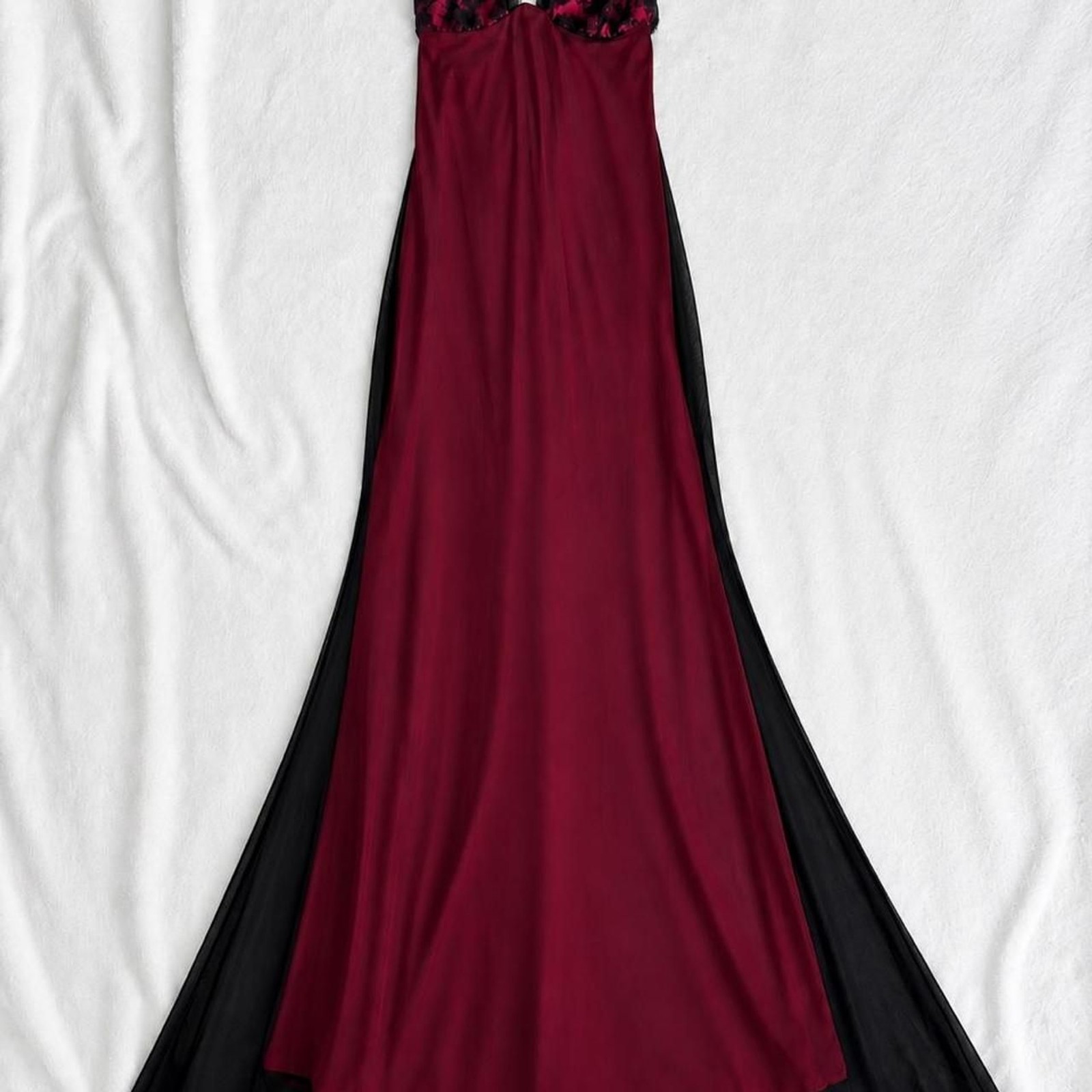 Shein Women\'s Burgundy and Red Dress
