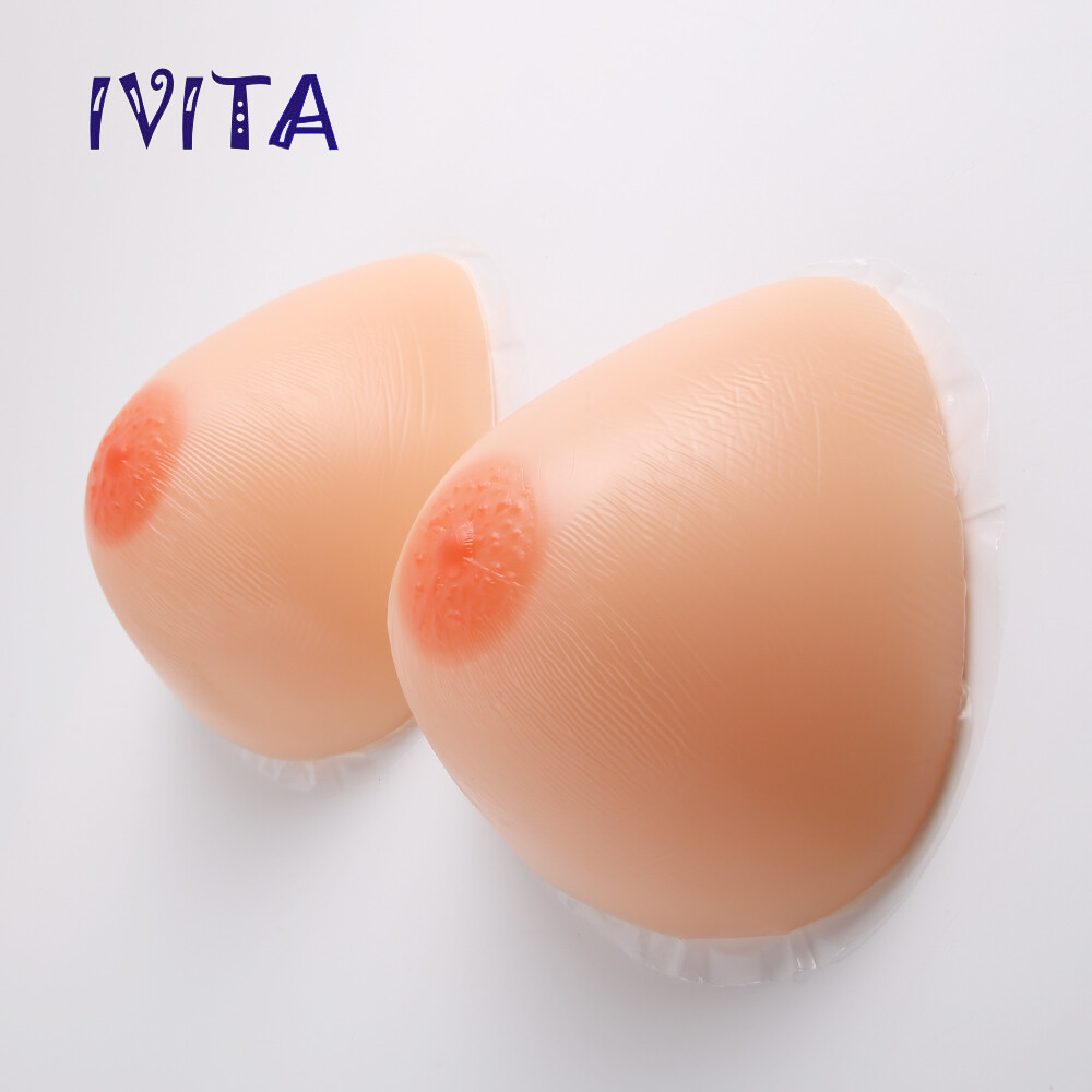FF Cup Large Triangle Silicone Breast Forms CD TG Self-adhsive Bra Enhancers
