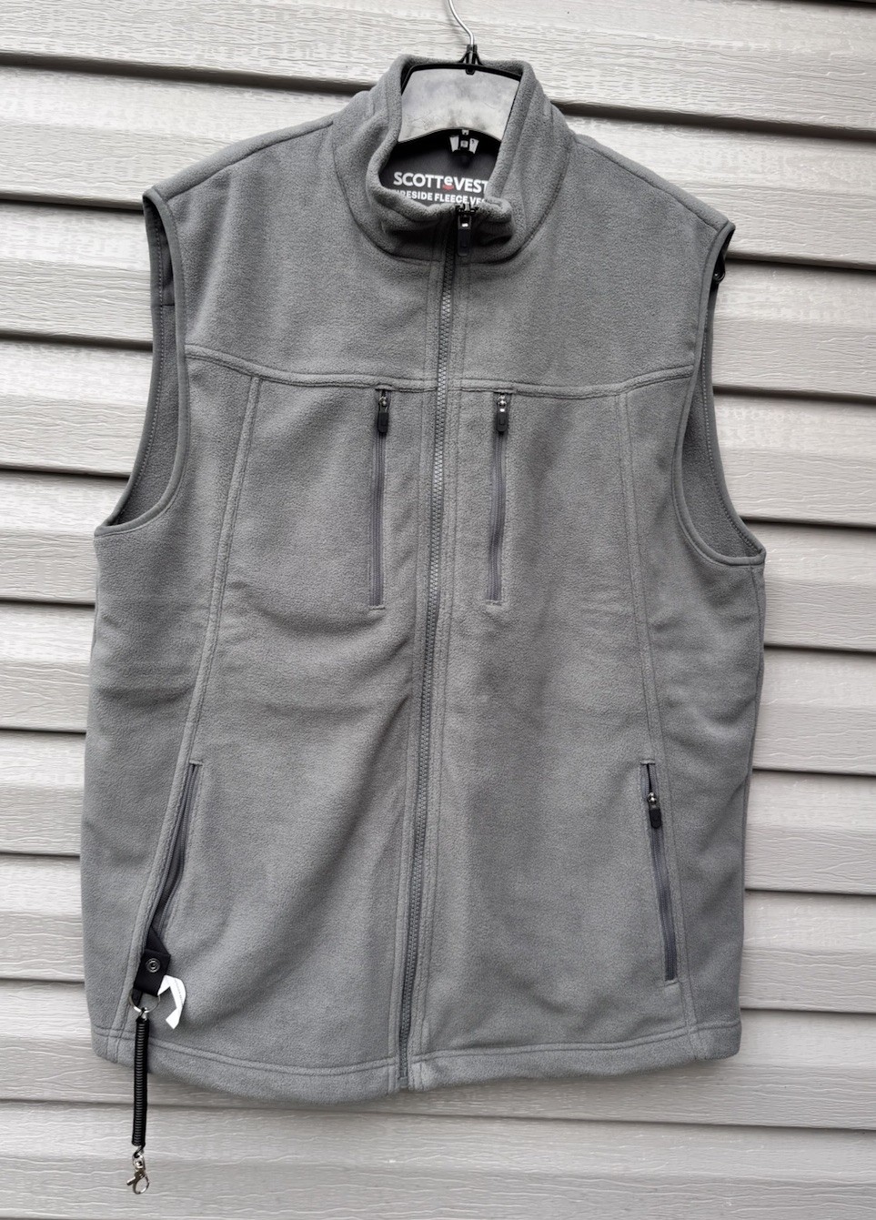 SCOTTeVEST Fireside Fleece Vest Charcoal Grey (size: L)