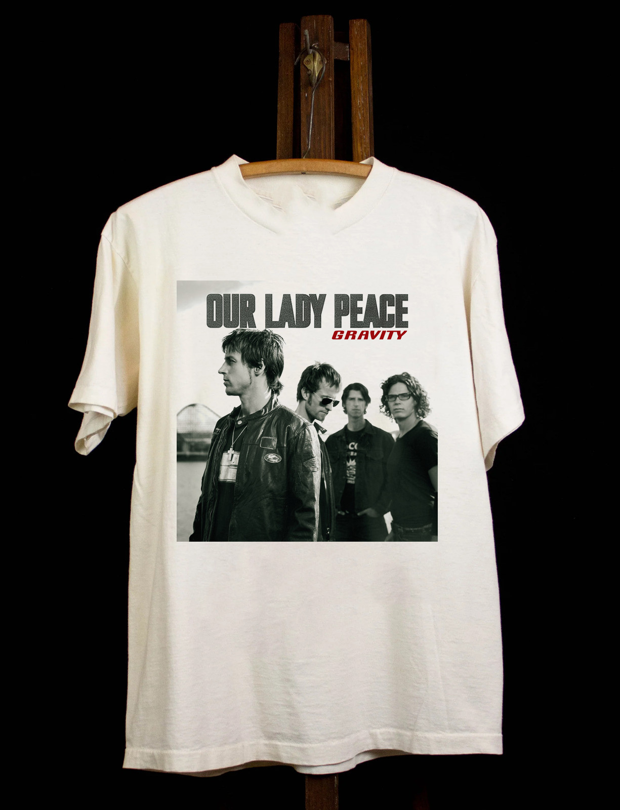 Our Lady Peace Band Gravity Album White T Shirt Full Size S-5XL