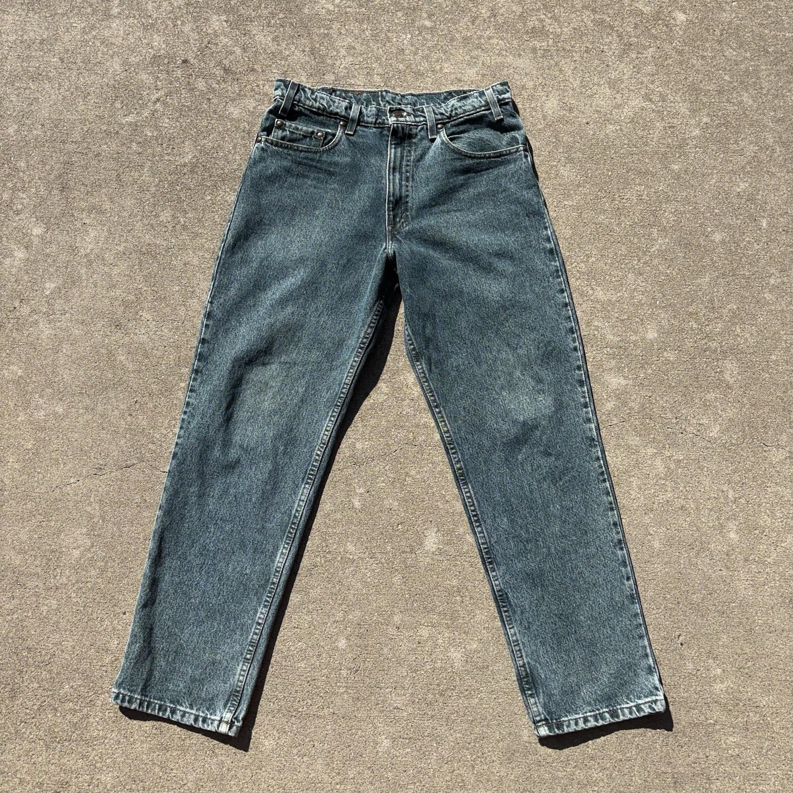 Vtg Orange Tab Levi\'s 540 Acid Wash Straight Leg Denim Jeans Men\'s Waist 32