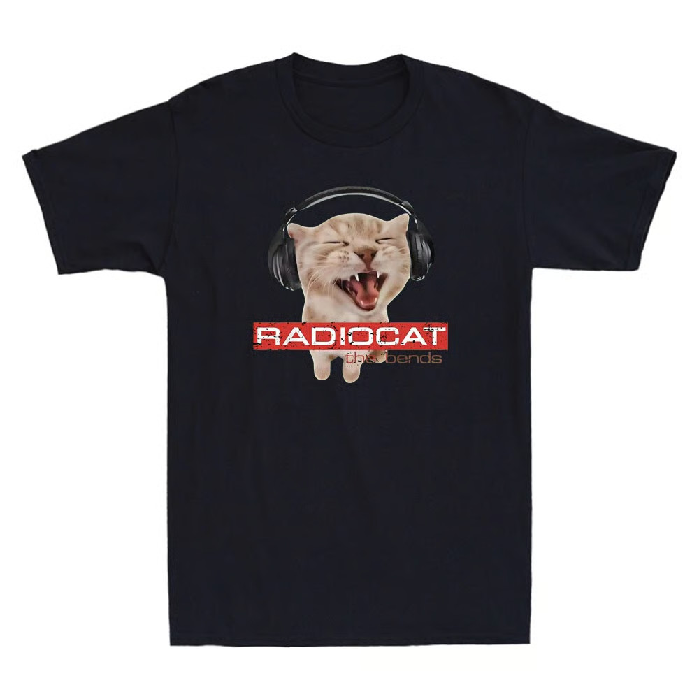Radiocat The Bends Funny Music Cat Graphic Novelty