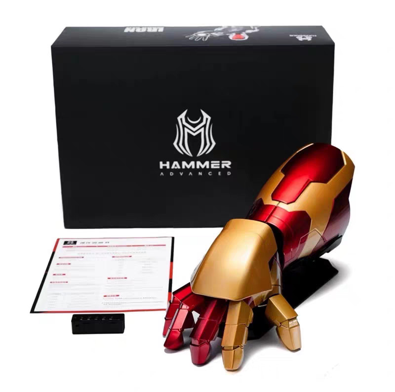 1:1 Wearable Iron Man MK42 Gauntlet Arm Cosplay Armor Voice/Remote Control Gift