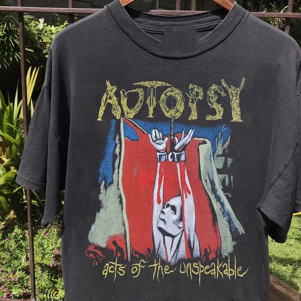 Autopsy Band 90s Albums Basic Black Remake T shirt Heavy Cotton tee