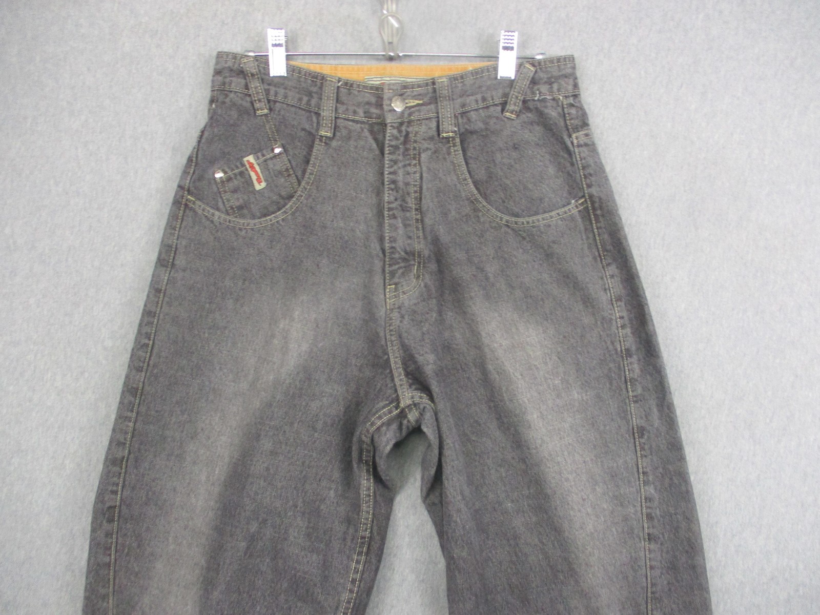 Vintage Brooklyn Xpress Jeans Mens 32 Gray Baggy Hip Hop Streetwear Y2K 2000s