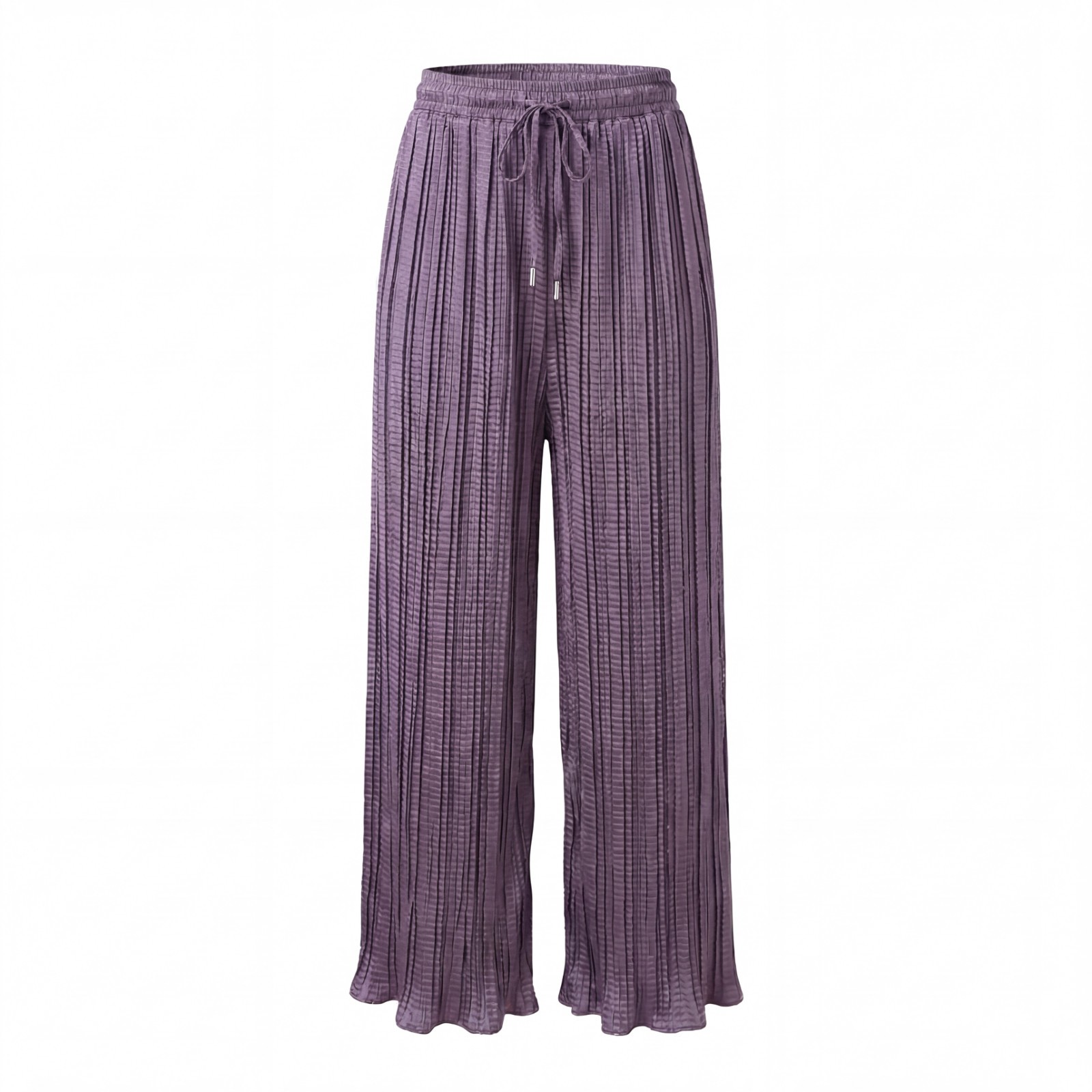 Waleed Peerzada Women\'s Lilac Zinnia Silk Crush Flow Pants | One Size Fits All