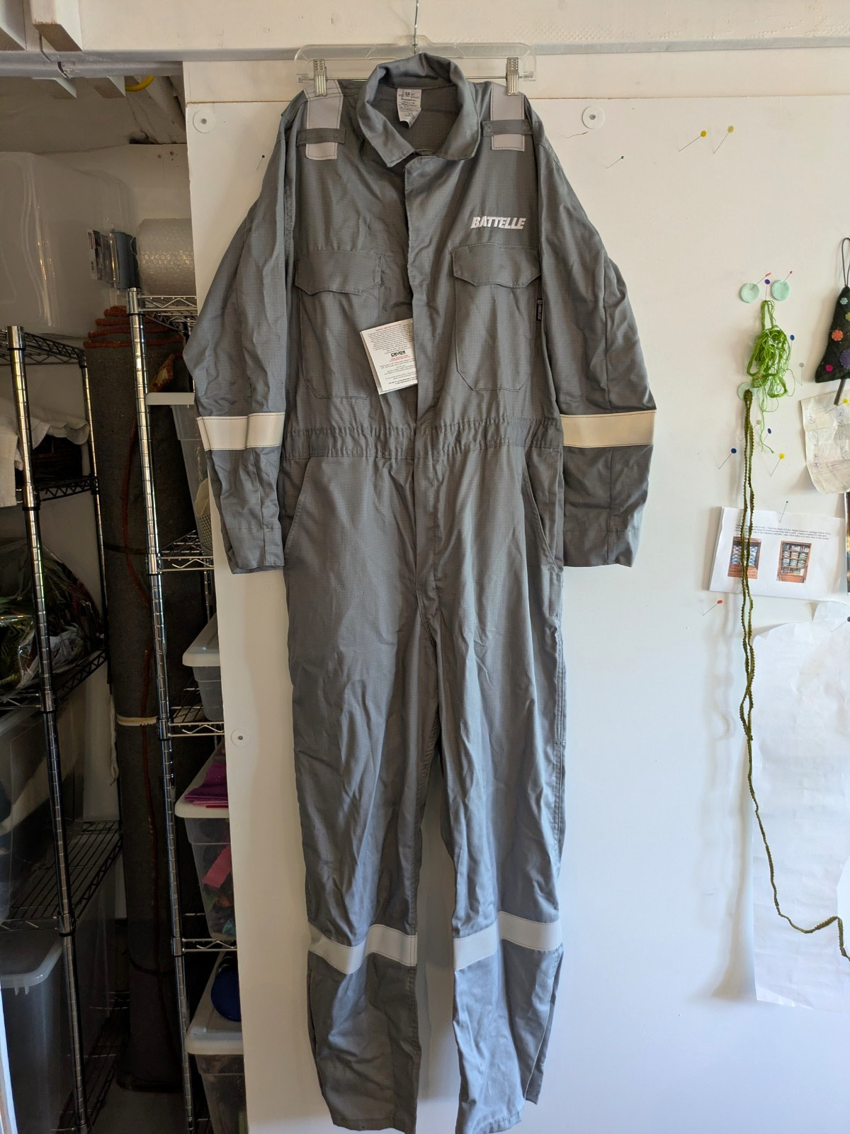NEW w/tags CRUDE FR Gray Flame Resistant Coveralls RPS-910 LG-TALL 
