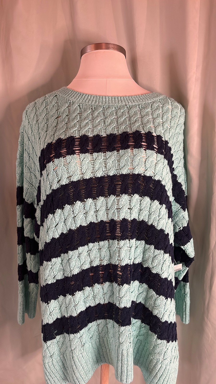 NWT Pilcro Anthropologie Crewneck Sweater 2X Cotton Blend