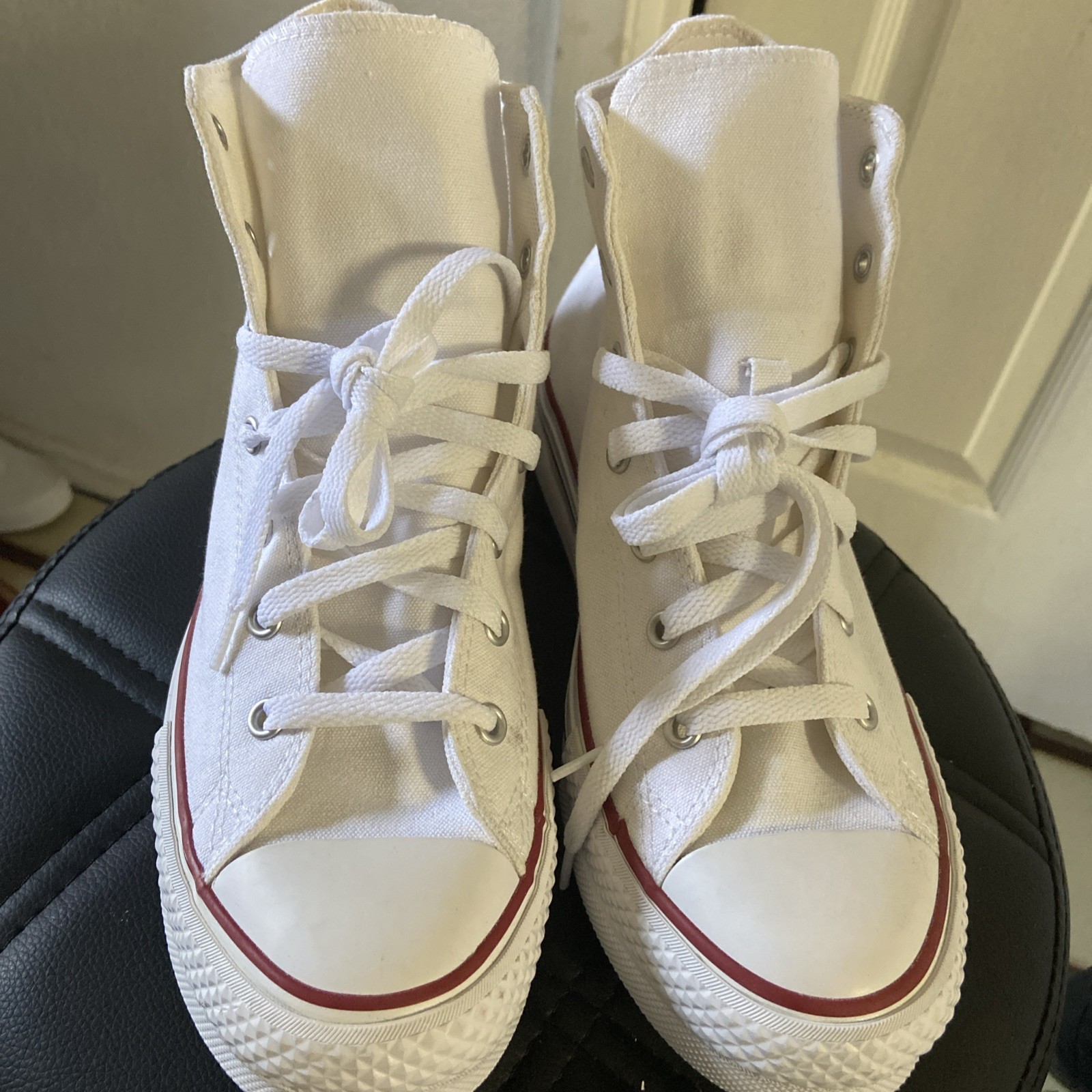 Converse Chuck Taylor All Star Platform High Top White Sneakers Size 7