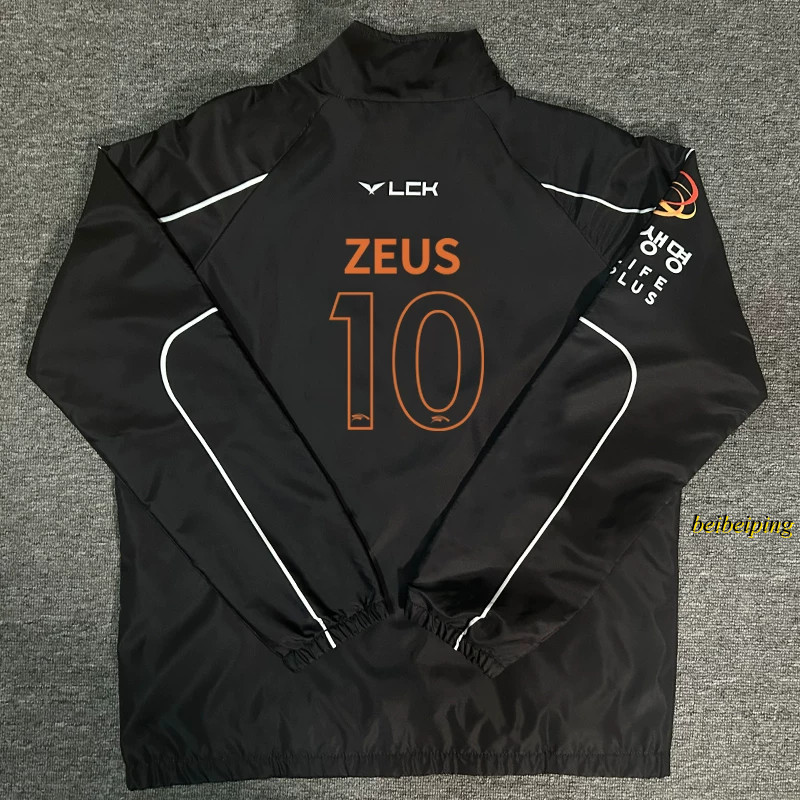 2026 HLE Team Uniform PEANUT ZEUS GUMAYUSI Same Style Spring Autumn Black Jacket