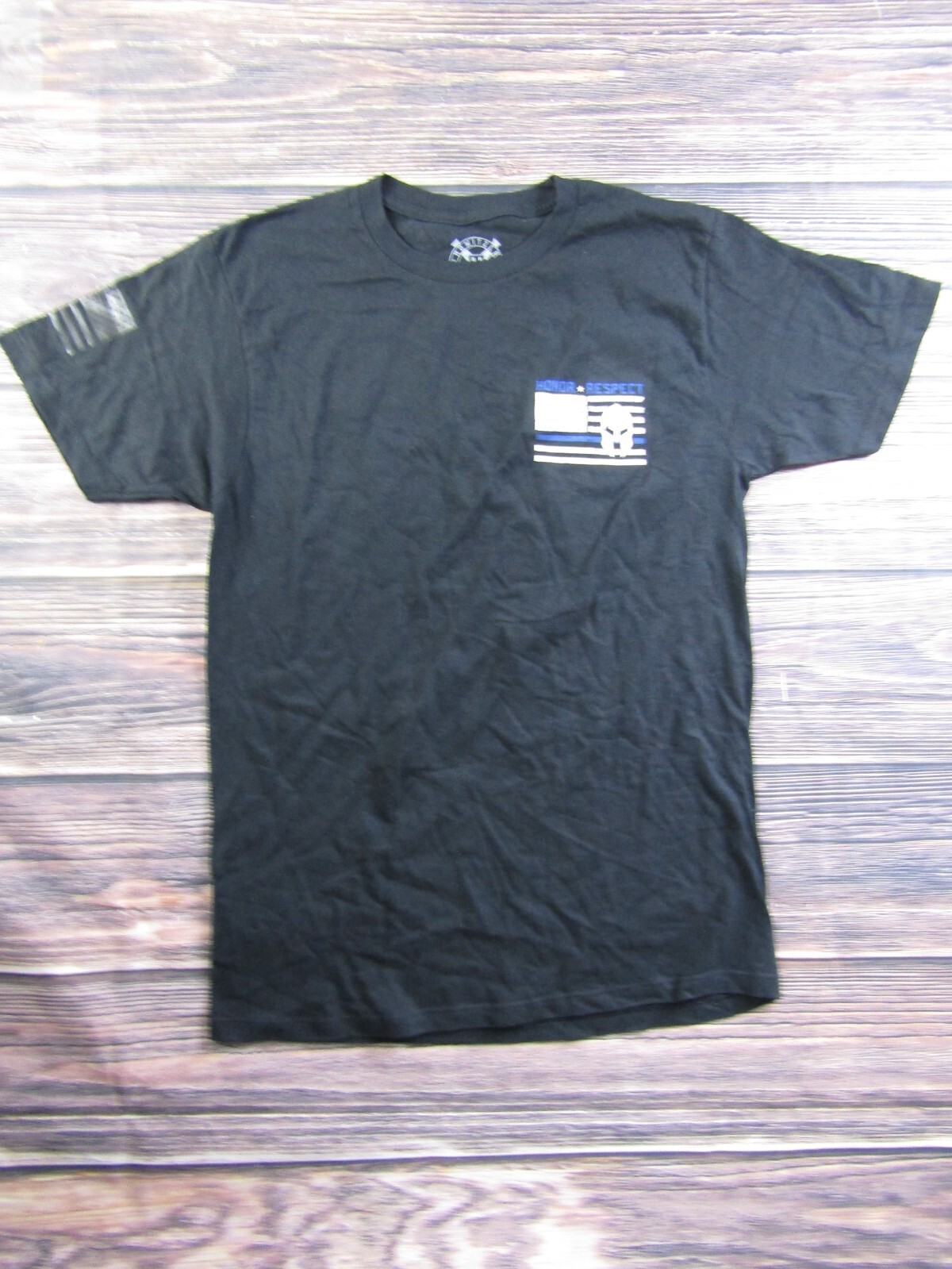 Howitzer Patriot Mens Size Medium Black T Shirt Military Veteran Honor Respect