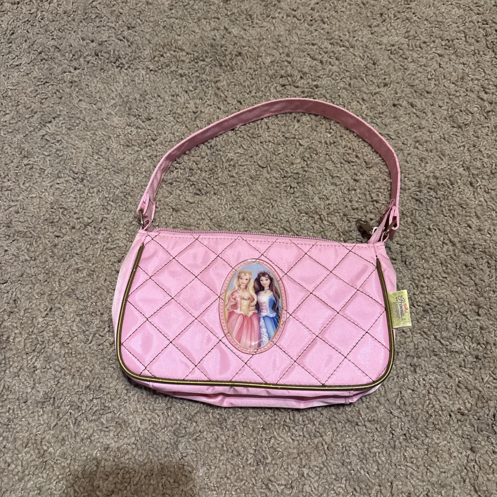 Vintage Mattel Pink Barbie “Princess and The Pauper” Small Bag/Purse
