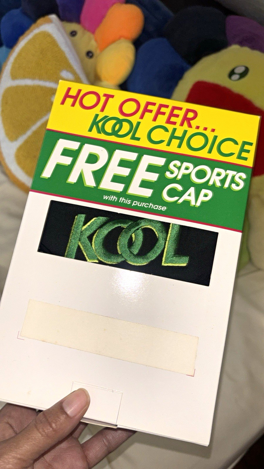 VINTAGE 1991 Kool Black Baseball Cap Green KOOL Logo Adjustable NEW NEVER WORN
