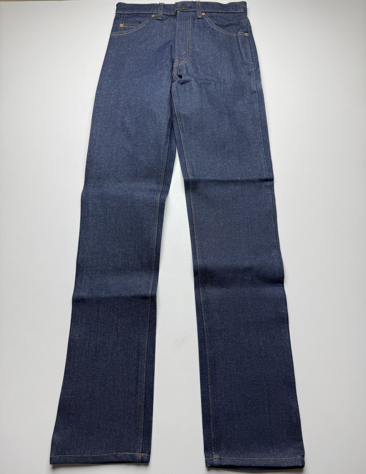 New Vintage Levis 20505 Orange Tab Jeans Mens 28x34 Blue Dark Denim Straight USA