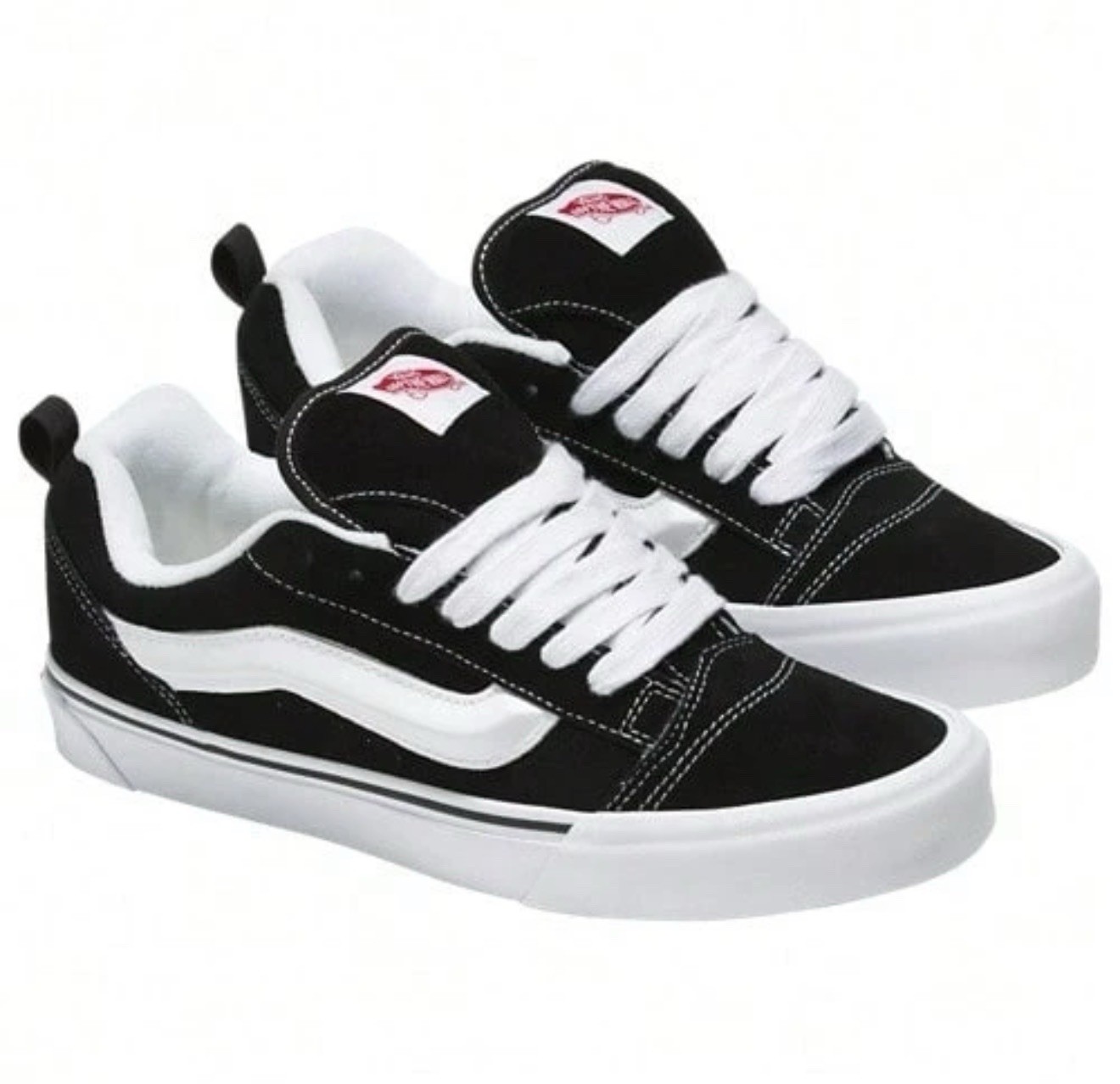 VANS Old Skool Black White Suede Low Top Skate Sneakers Comfort Rubber Outsole