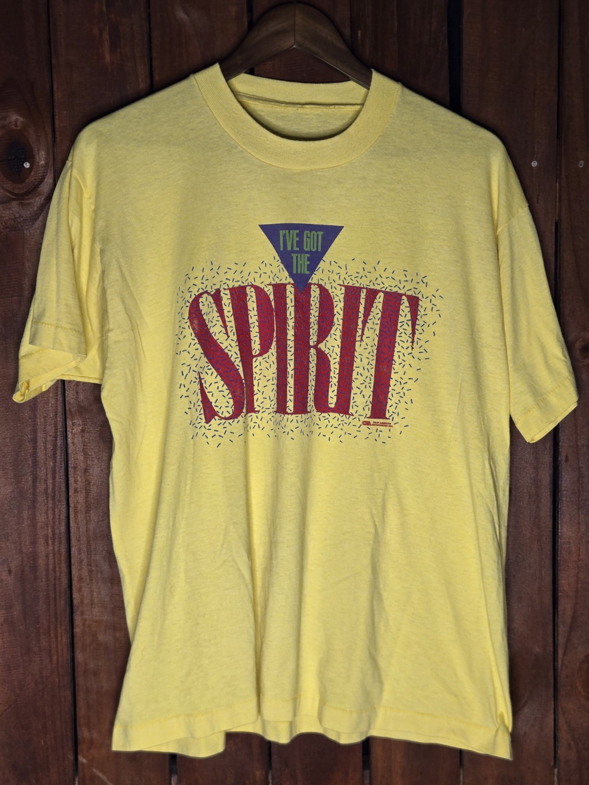 Vintage I\'ve Got The Spirit Single Stitch Shirt Large