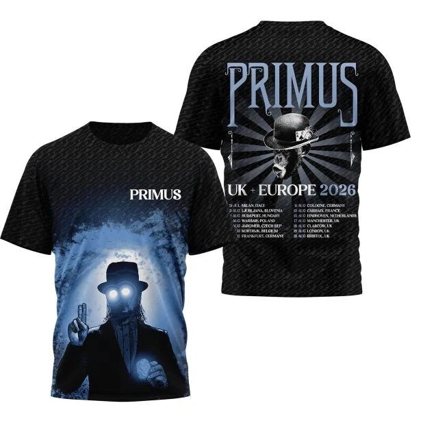 Primus UK + Europe 2026 Tour T-Shirt 3D BT2181