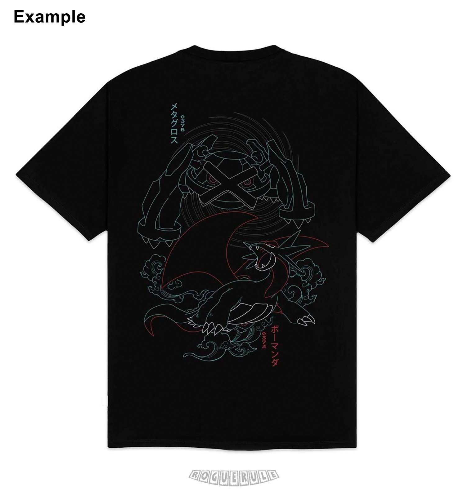 🚦Pokemon x Dolly Noire Salamence & Metagross T-Shirt - Adult XL - 2026 New