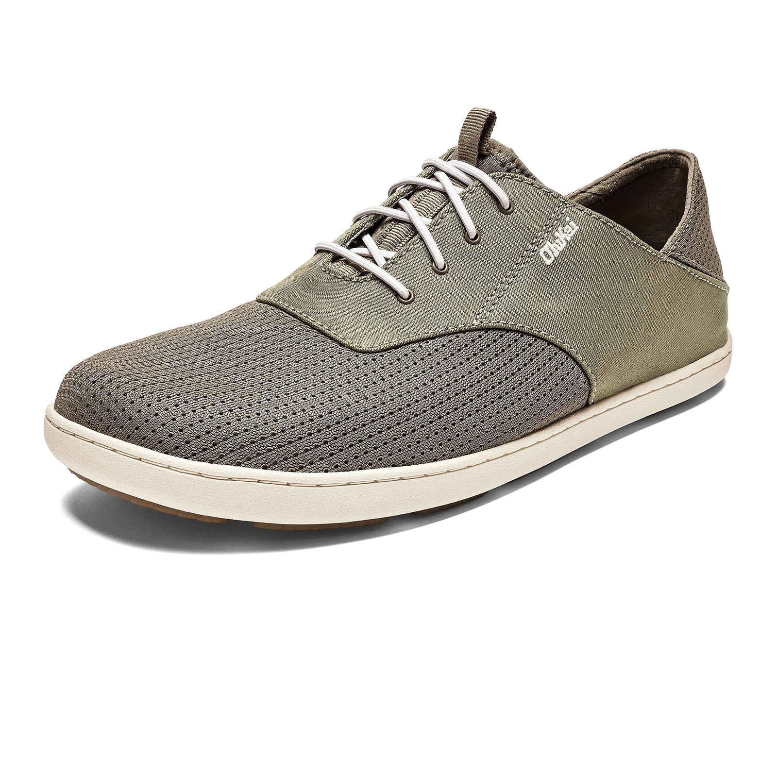 OluKai Nohea Moku Men\'s No Tie Boat Shoes, Breathable & Quick 11, Clay/Tapa