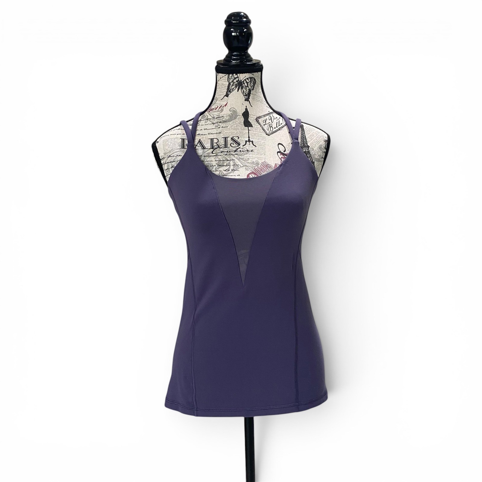 Lululemon Exquisite Nightfall Tank Top Womens Size 6 Nightfall Built in Bra