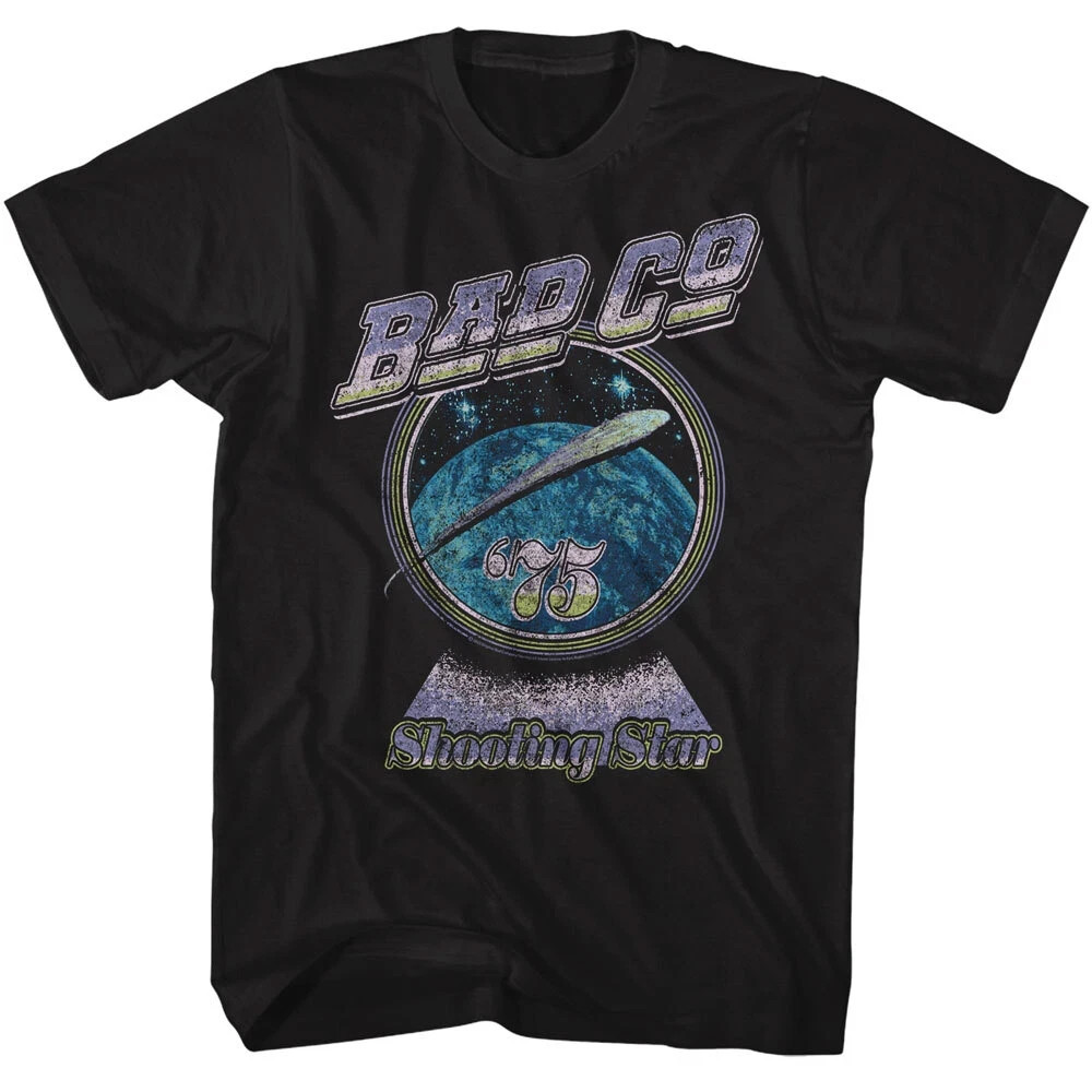 Bad Company Adult T Shirt Shooting Star Album Music Band Merch Black
