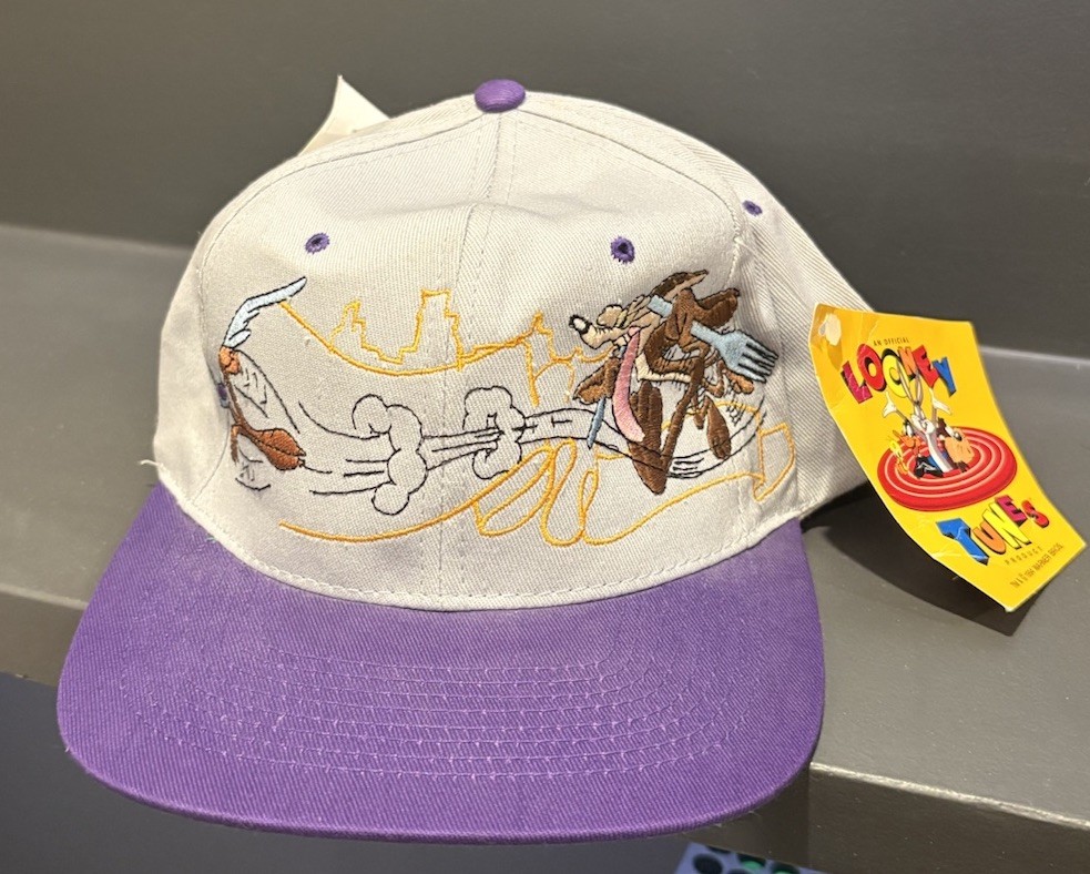 Vintage Deadstock 1994 Looney Tunes Wiley Coyote Road Runner Prime Time Hat NWT