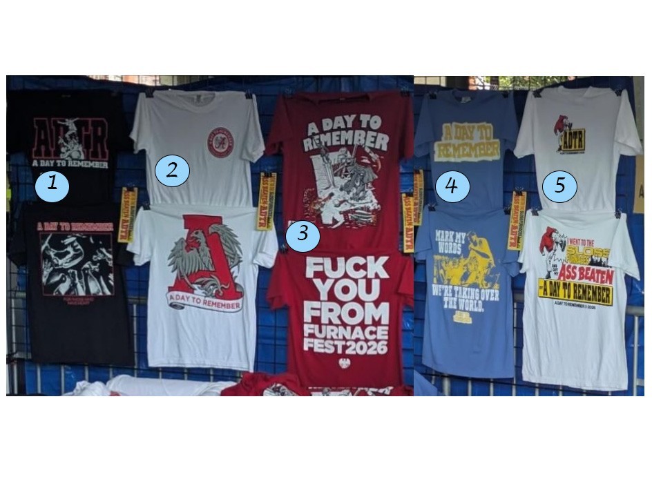 New A Day To Remember Furnace Fest 2026 Graphic Tee Reprint
